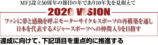 2020　VISION 策定