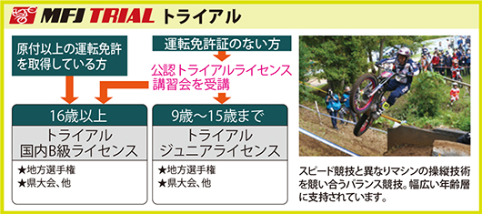 トライアルのライセンス種類と取得条件