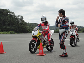 2日間、南コースをメインに、スラローム走行やブレーキ練習、クラッチリリース練習を行いました