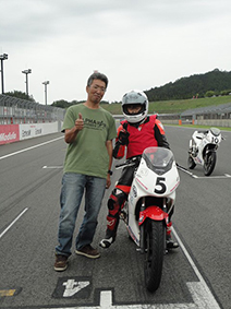 模擬レース
松下隆起くん