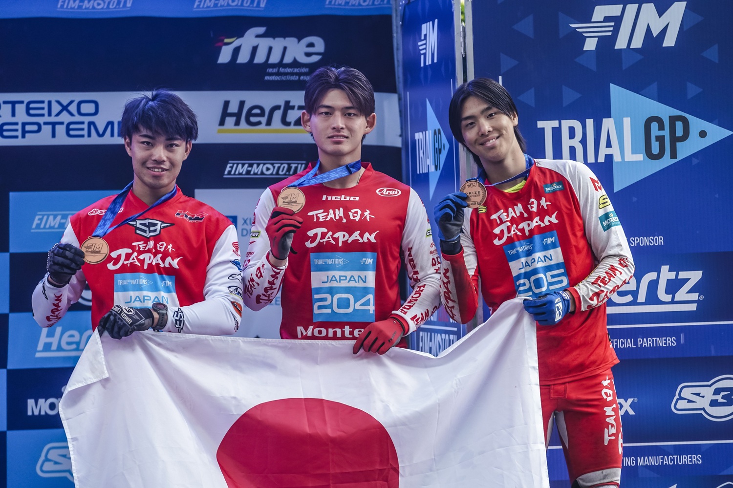 インターナショナルトロフィークラスで3位となった日本代表